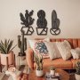 WALLXPERT Dekorativni metalni zidni pribor Cactus APT354MS - slika 1