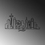 WALLXPERT Dekorativni metalni zidni pribor Seattle crna boja - slika 5