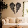 WALLXPERT Dekorativni metalni zidni pribor Angel Wings APT240MS - slika 2