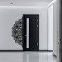 WALLXPERT Dekorativni metalni zidni pribor Vaveyla crna boja - slika 1
