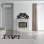 WALLXPERT Dekorativni metalni zidni pribor Siena crna boja - slika 2