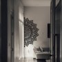 WALLXPERT Dekorativni metalni zidni pribor Afra crna boja - slika 2