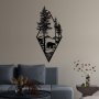 WALLXPERT Dekorativni metalni zidni pribor Bear Black v2 - slika 4