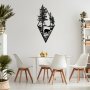 WALLXPERT Dekorativni metalni zidni pribor Bear Black v2 - slika 5
