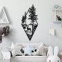 WALLXPERT Dekorativni metalni zidni pribor Deer Black - slika 1