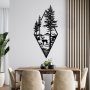 WALLXPERT Dekorativni metalni zidni pribor Deer Black - slika 3