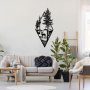 WALLXPERT Dekorativni metalni zidni pribor Deer Black - slika 4