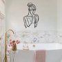 WALLXPERT Dekorativni metalni zidni pribor Woman Silhouette APT594LS - slika 2