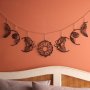 WALLXPERT Dekorativni metalni zidni pribor Moon Phases APT534MS - slika 1