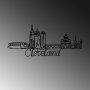 WALLXPERT Dekorativni metalni zidni pribor Cleveland crna boja - slika 5