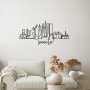 WALLXPERT Dekorativni metalni zidni pribor Toronto crna boja - slika 3
