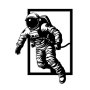 WALLXPERT Dekorativni metalni zidni pribor Out Space 3 D crna boja - slika 5