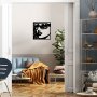 WALLXPERT Dekorativni metalni zidni pribor Miami Beach crna boja - slika 4