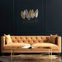 WALLXPERT Dekorativni metalni zidni pribor multicolor lišće Kosmer - slika 4
