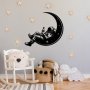 WALLXPERT Dekorativni metalni zidni pribor 3D Space Boozer crna boja - slika 2