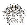 WALLXPERT Dekorativni metalni zidni pribor Love of Birds 2 - slika 5
