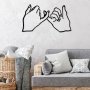 WALLXPERT Dekorativni metalni zidni pribor Pinky Promise - slika 2