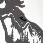 WALLXPERT Dekorativni metalni zidni pribor Landscape Moose Metal Wall Art APT628 - slika 4