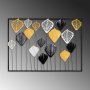 WALLXPERT Dekorativni metalni zidni pribor Hornbeam multicolor - slika 4
