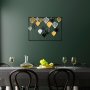 WALLXPERT Dekorativni metalni zidni pribor Hornbeam multicolor - slika 1
