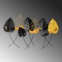 WALLXPERT Dekorativni metalni zidni pribor Casting Leaf - slika 4