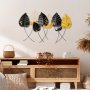 WALLXPERT Dekorativni metalni zidni pribor Casting Leaf - slika 1