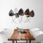 WALLXPERT Dekorativni metalni zidni pribor Casting Leaf 3 - slika 2