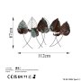 WALLXPERT Dekorativni metalni zidni pribor Casting Leaf 3 - slika 5