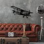 WALLXPERT Dekorativni metalni zidni pribor Aereo 1 3D avion - slika 3
