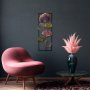 WALLXPERT Dekorativni metalni zidni pribor multicolor cveće - slika 2