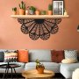 WALLXPERT Dekorativni metalni zidni pribor Bohemian APT616MS crna boja - slika 1