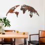 WALLXPERT Dekorativni metalni zidni pribor World Map Medium 2 - slika 2