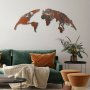 WALLXPERT Dekorativni metalni zidni pribor World Map Medium 2 - slika 3