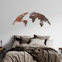 WALLXPERT Dekorativni metalni zidni pribor World Map Medium 2 - slika 4