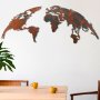 WALLXPERT Dekorativni metalni zidni pribor World Map Medium 2 - slika 1