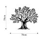 WALLXPERT Dekorativni metalni zidni pribor Monumental Tree 19 - slika 5