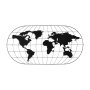 WALLXPERT Dekorativni metalni zidni pribor World Map 17 - slika 5