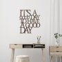WALLXPERT Dekorativni metalni zidni pribor Rusty Have a Good Day - slika 3