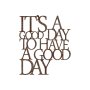 WALLXPERT Dekorativni metalni zidni pribor Rusty Have a Good Day - slika 5