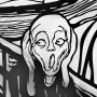 WALLXPERT Dekorativni metalni zidni pribor The Scream APT728 M - slika 5