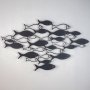 WALLXPERT Dekorativni metalni zidni pribor Fish Swarm APT392MS - slika 1