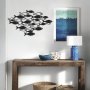 WALLXPERT Dekorativni metalni zidni pribor Fish Swarm APT392MS - slika 2