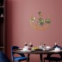 WALLXPERT Dekorativni metalni zidni pribor Haiyang zlatno- zelena - slika 4