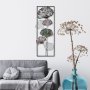 WALLXPERT Dekorativni metalni zidni pribor multicolor liske Fig 2 - slika 2