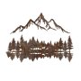 WALLXPERT Dekorativni metalni zidni pribor Rusty Landscape 2 - slika 5