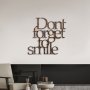 WALLXPERT Dekorativni metalni zidni pribor Rusty Dont Forget For Smile - slika 2