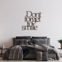 WALLXPERT Dekorativni metalni zidni pribor Rusty Dont Forget For Smile - slika 3