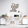 WALLXPERT Dekorativni metalni zidni pribor Rusty Dont Forget For Smile - slika 4