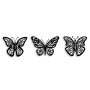 WALLXPERT Dekorativni metalni zidni pribor Butterflies 3 - slika 5