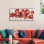 WALLXPERT Dekorativni metalni zidni pribor multicolor- crvene liske - slika 2